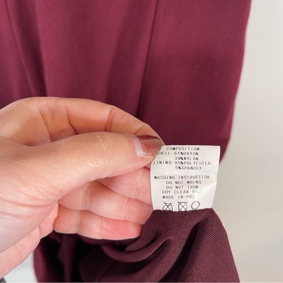 Blaque Label Burgundy Mini Dress - Picture 7 of 13